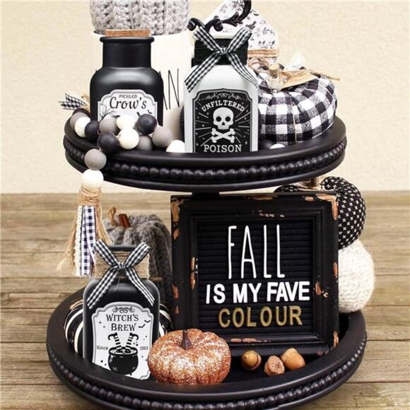 Halloween Decorations Indoor, 4 Potion Bottle with Cork, 12PCS Label Halloween - Picture 7 of 7